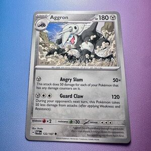 aggron - 122/167 (uncommon) — pokemon: twilight masquerade
